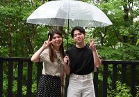 20250810 石塚様・佐藤様 石塚様のお誕生日おめでとうございます。佐藤様の優しい心遣いでサプライズケーキをご用意していました💛石塚様は大変喜んでいましたね💛また、○○もおめでとうございます。素敵な家庭を築いて下さい！！！